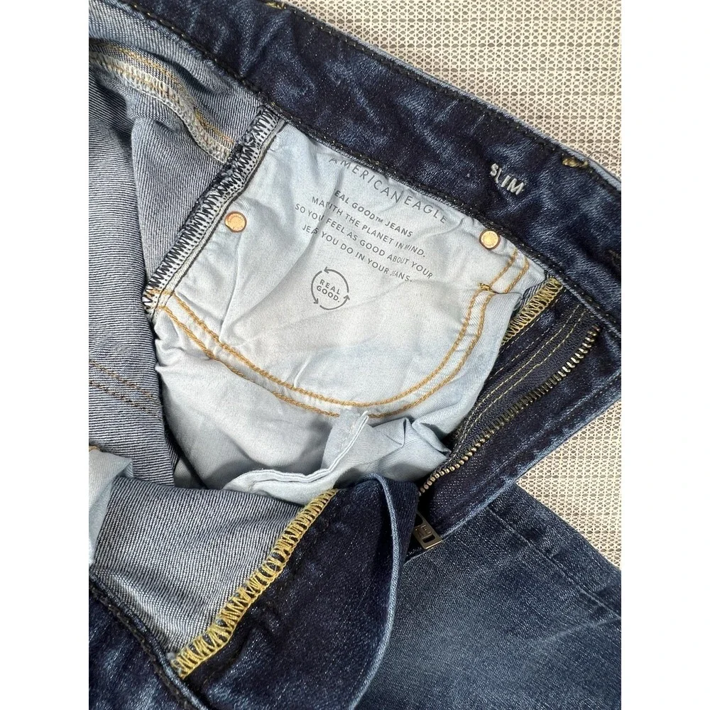 American Eagle AirFlex Plus Athletic Fit Denim Jeans‎ Men's Size 30x 34 Blue